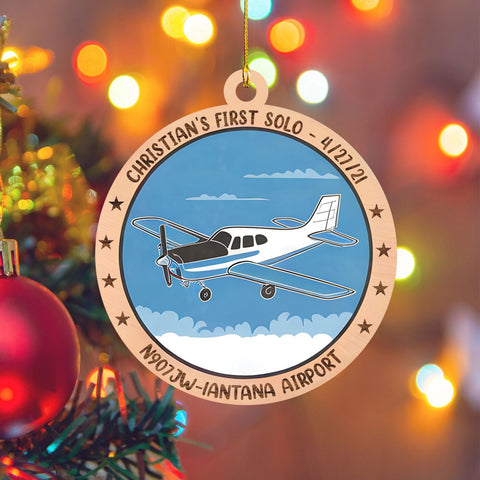 Podagree Personalized Airplane Ornaments for Christmas Tree - Airplane Christmas Ornament 2023, Pilot Airplane Captain Christmas Tree 2023, Pilot Ornament Xmas Gifts Christmas Pilot Flight (APL2)