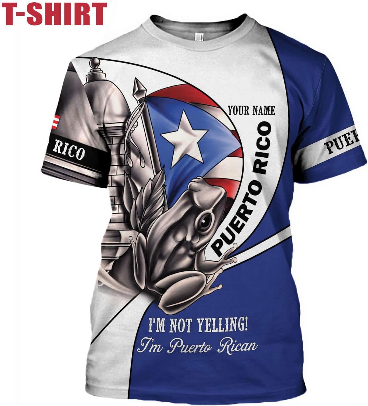 Mostefy Personalized Name Puerto Rico Shirt, Customized Puerto Rico Shirts for Men and Women, Puerto Rico Flag T-Shirt3