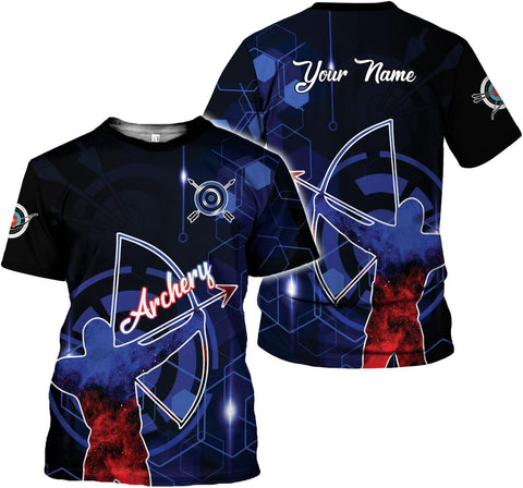 Artparel Personalized Archery Shirt 3D Archery Target Bow Archery Shirts for Men Women Archer Archery Lovers T-Shirt S-5XL