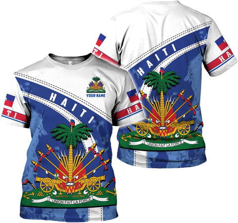 Ligthuy Personalized Haiti Shirt 3D, Haitians Flag Pride Shirt, Haiti Shirts for Men & Women, Haitian Pride Tshirt S-5XL