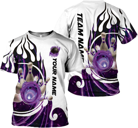 Mostprints Personalized Name Bowling Shirts for Men and Women 3D, Bowling Shirts for Team Bowling, Bowling Shirts Gift