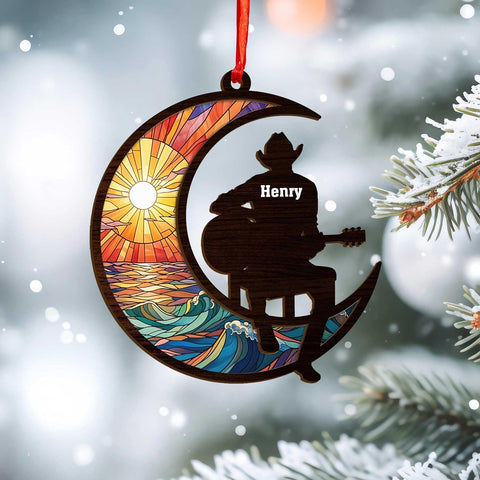 Personalized Guitar Ornament, Electric Guitar Ornament, Guitar Christmas Ornaments 2024, Acoustic Guitar Christmas Ornament, Guitar Christmas Ornaments Guitarist Gift Musical Instruments Xmas (G18)