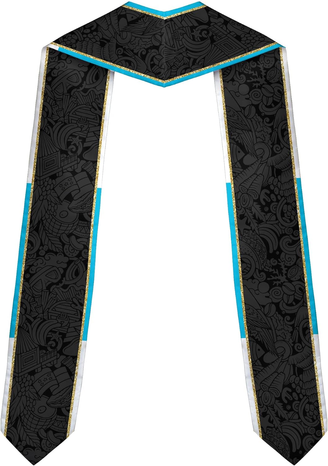 Pretyprints Honduran Graduation Sash, Custom Honduran American Flag Graduation Sash 2025, Honduras Graduation Stole