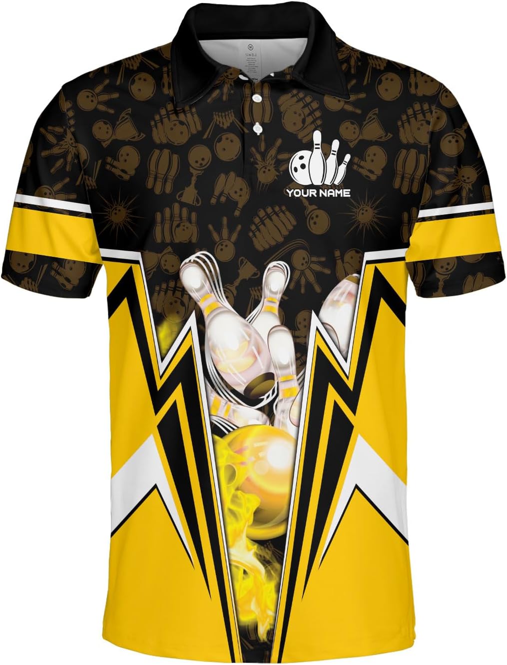 Custom Bowling Polo Shirt Personalized 3D Team Name Bowling Shirts for Men Women Jersey Unisex Bowler Short Sleeve Gift Tee