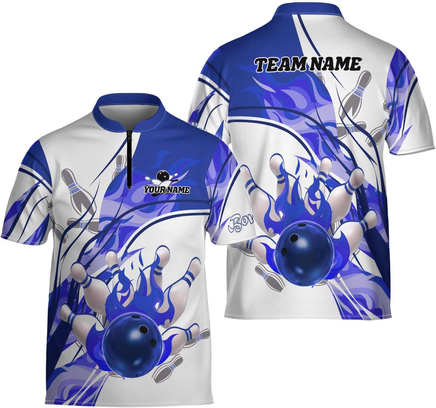 Ligthuy Personalized Bowling Jersey 3D, Bowling Shirts for Team, Bowling Shirt Unisex for Men Women, Bowling Shirts for Men
