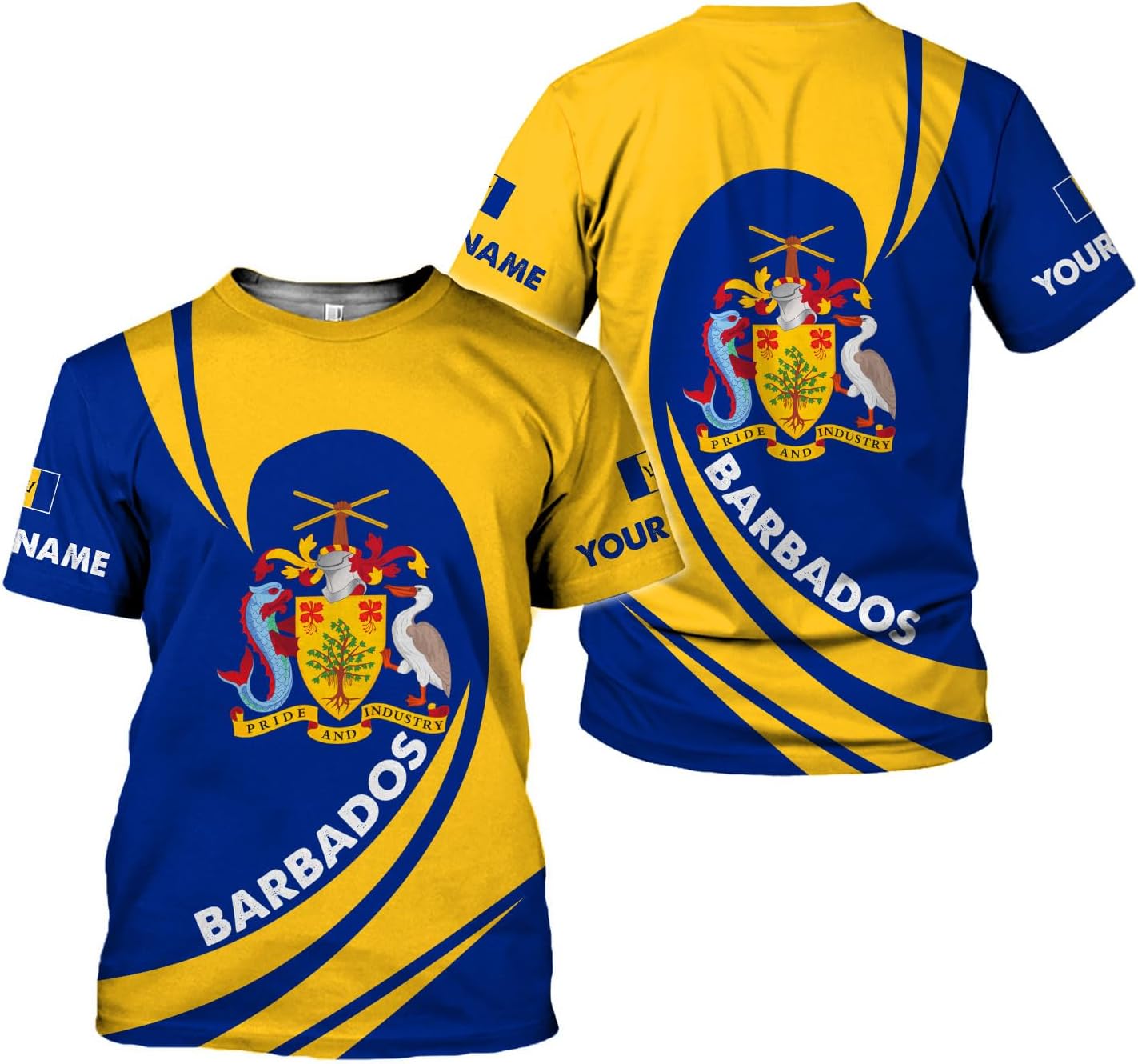 Parvii Personalized Barbados Shirts for Men & Women, Barbados Flag Shirt Barbados Tshirt, Barbados Shirt Barbados Souvenirs