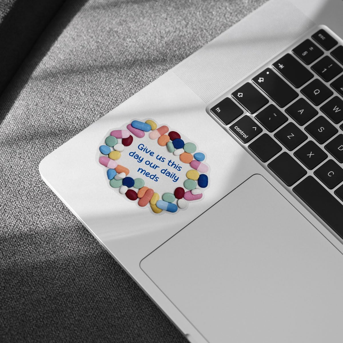 (3pcs) Give Us Our Daily Meds Sticker, Mental Healthy Stickers, Medicines Stickers, Sticker Die-Cut Waterproof Vinyl Decal for Laptop Water Bottle Phone Window Helmet Decal Gifts
