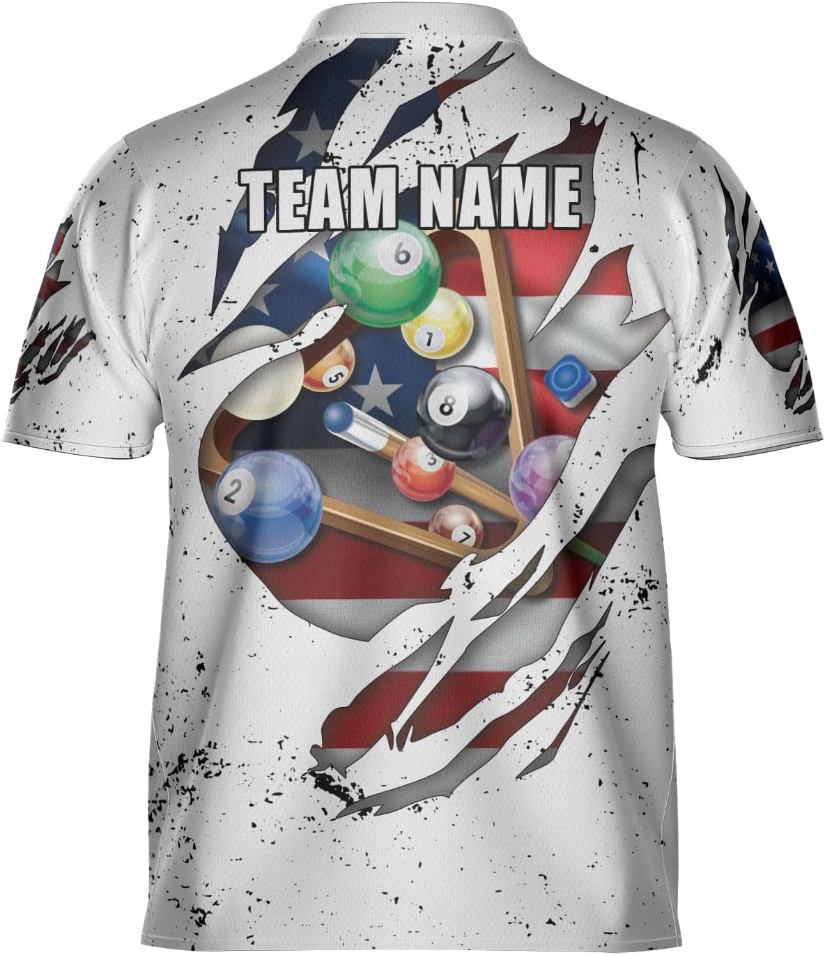 Artparel Personalized Billiard Jersey 3D Billiard Shirts for Men Billiard Bowling Jersey Billiards 9 Ball Pool Shirts for Men