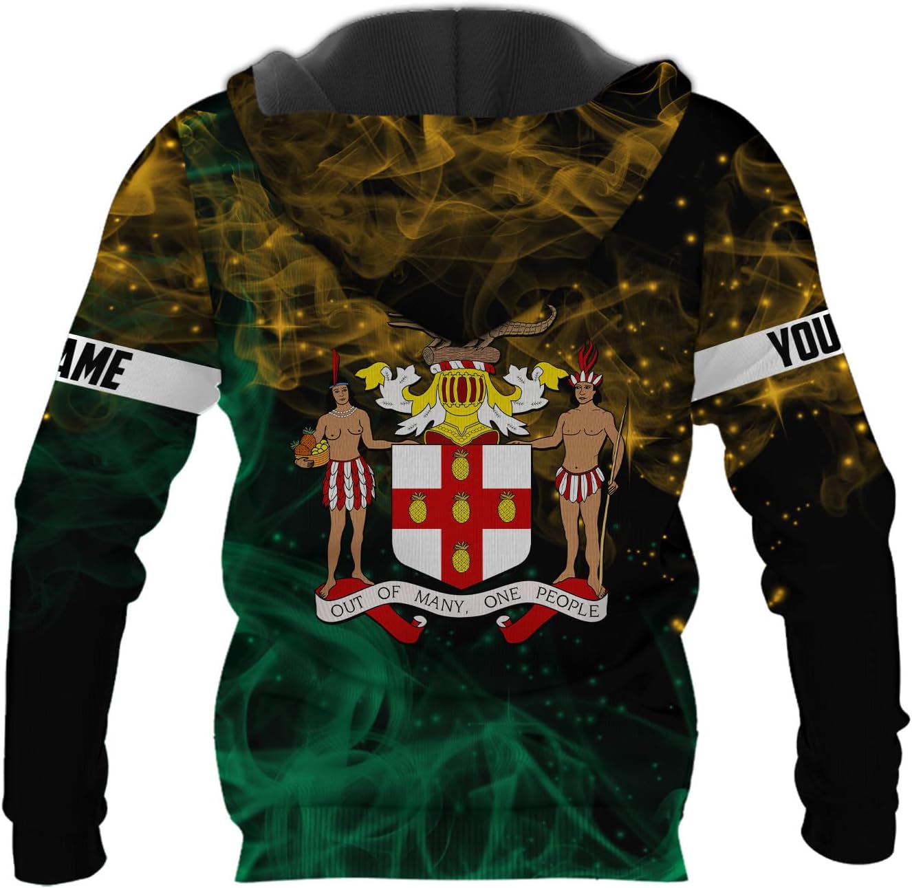 mostprints Personalized Jamaica Hoodie Camisa Jamaica Hoodies Jamaica Sweaters Shirts Men & Women Jamaican Pride Shirt Gifts