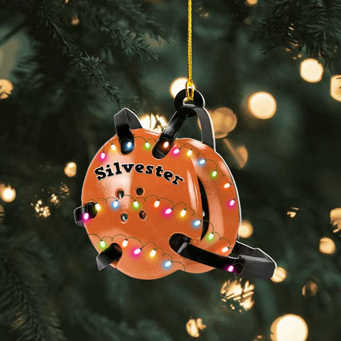 Personalized Wrestling Ornaments, Wrestling Christmas Ornament 2024, Boys Girls Wrestling Gifts Wrestler Christmas Ornaments, Wrestling Coach Gift for Wrestling Player Wrestling Helmet Ornament (W3)