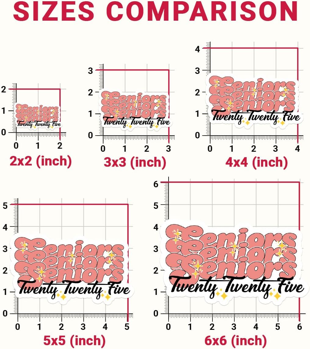 3 Pcs Class of 2025 Stickers, Class of 2025 Decorations, Graduation 2025, Pink Senior- Vinyl Stickers for Laptop Water Bottle Phone Car Window Helmet 3 Inches