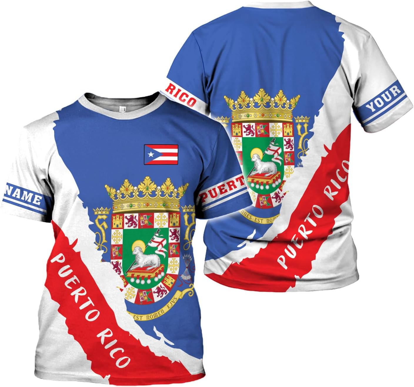 Mostefy Personalized Name Puerto Rico Shirt, Customized Puerto Rico Shirts for Men and Women, Puerto Rico Flag T-Shirt3