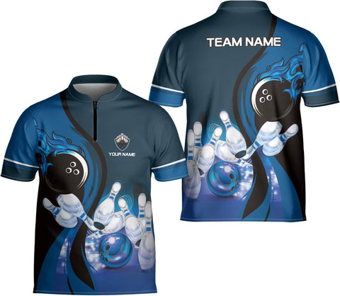 Artparel Personalized Name Bowling Jersey 3D, Custom Bowling Shirts for Team, Bowling Shirt Unisex for Men & Women