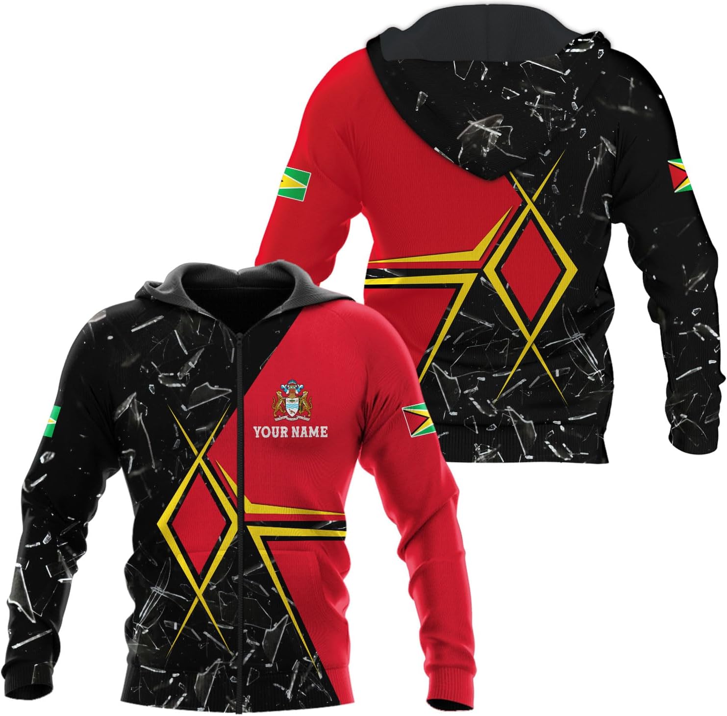 Parvii Personalized Guyana Shirts, Guyana Pride Tshirt, Guyanese Guyana Flag Shirt, Guyana Shirt for Men & Women, Guyana Gift