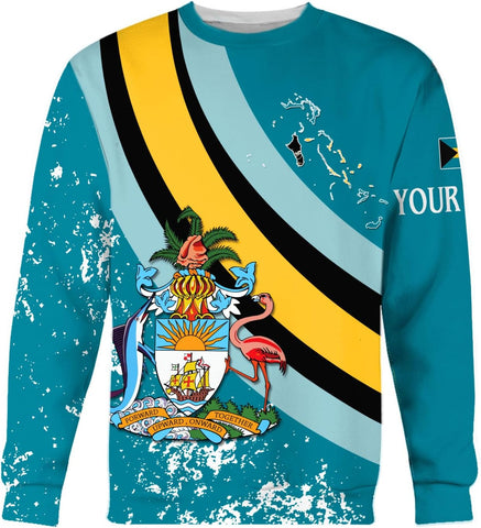 Personalized Bahamas Shirt 3D Custom Bahamas Flag Shirt for Men and Women Bahamas Pride Shirt