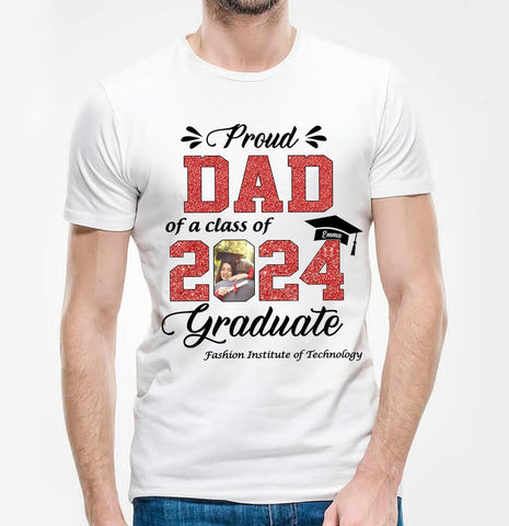 Personalized Graduation 2024 Shirt Proud Family of A Class of 2024 Graduate Class of 2024 Senior Class of 2024 Class of 2024