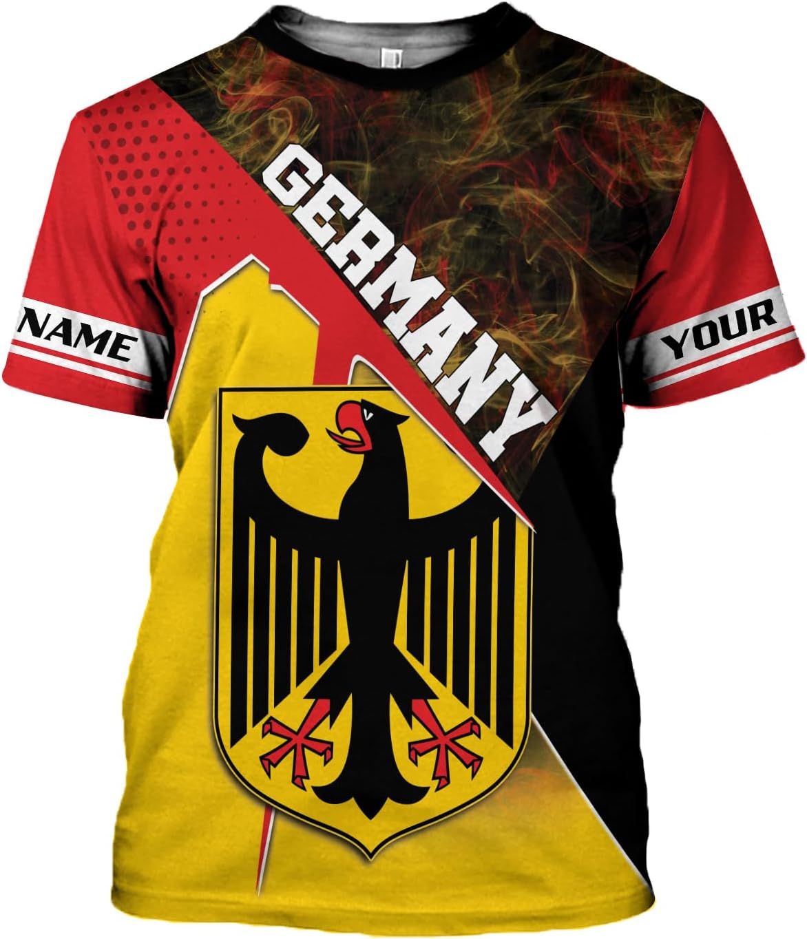 Mostprints Personalized Name Germany Shirt 3D, Custom German Shirt gift for Men and Women, German Flag Shirt Gift S-5XL