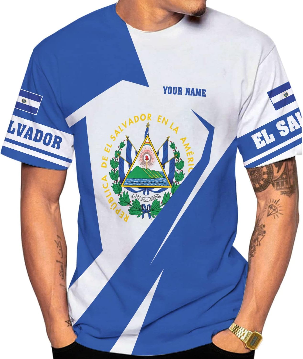 Personalized El Salvador Shirt Custom Camiseta de El Salvador Flag Shirt Men, Women Salvadorans Pride El Salvadoreña Gift