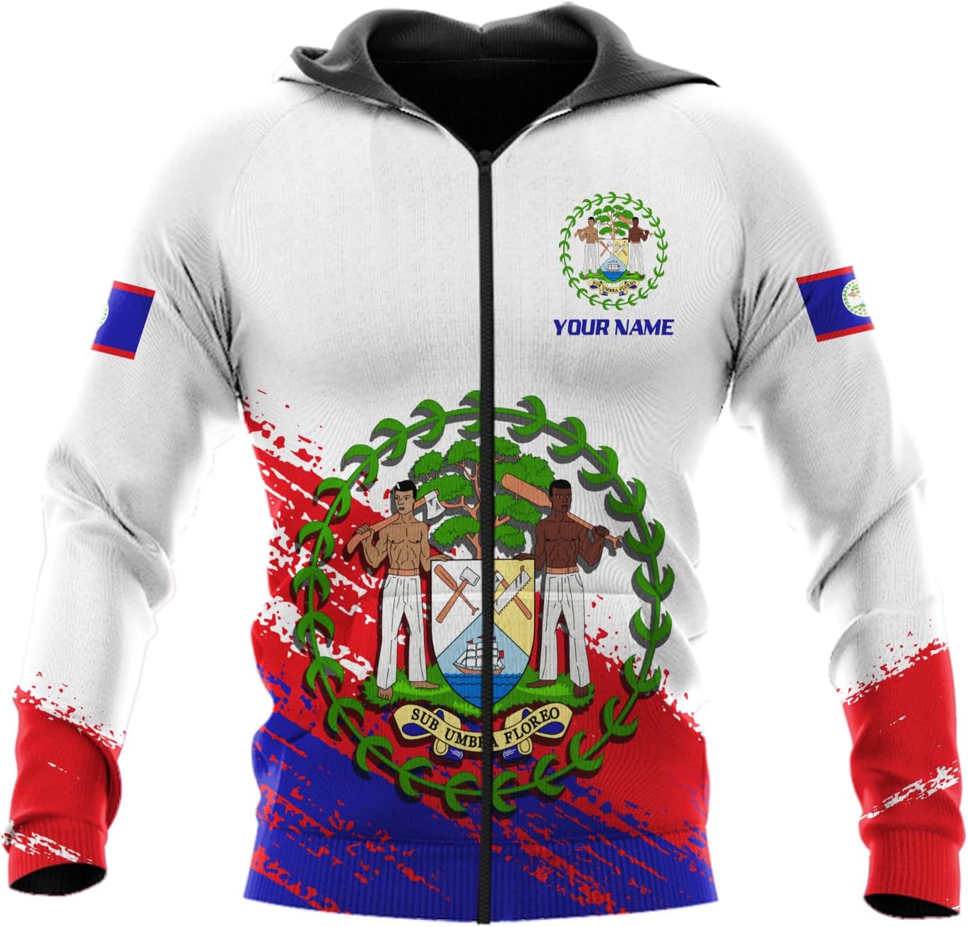 Personalized Belize Shirt for Men and Women, Coat of Arms of Belize Flag Flag Shirt, Belizean Country Flag Gift