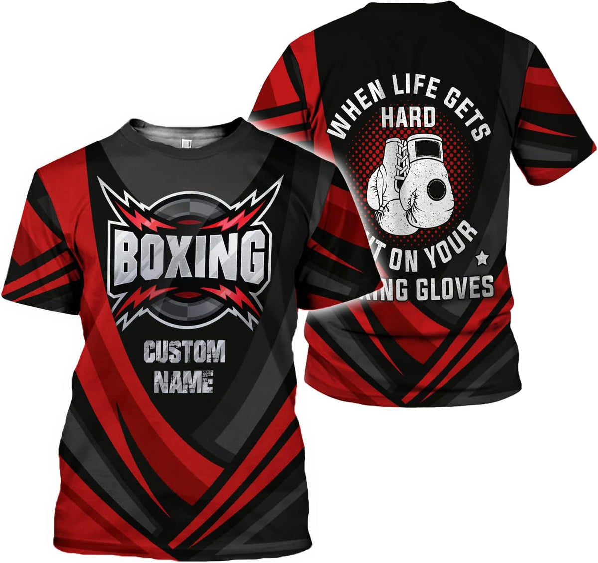 Personalized Boxing 3D Shirt, Gift Boxer T-Shirt, Boxing Tshirt, Sweatshirt, Hoodie for Men and Women Shirt for Boxing Lovers