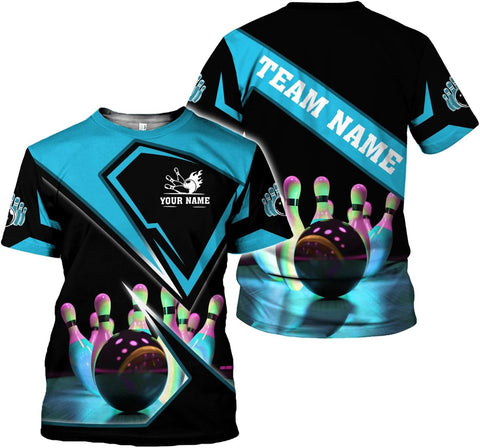 Rivelus Custom 3D Bowling Shirts Personalized for Men and Women - Unique Team Shirt & Gifts for Bowling Lovers