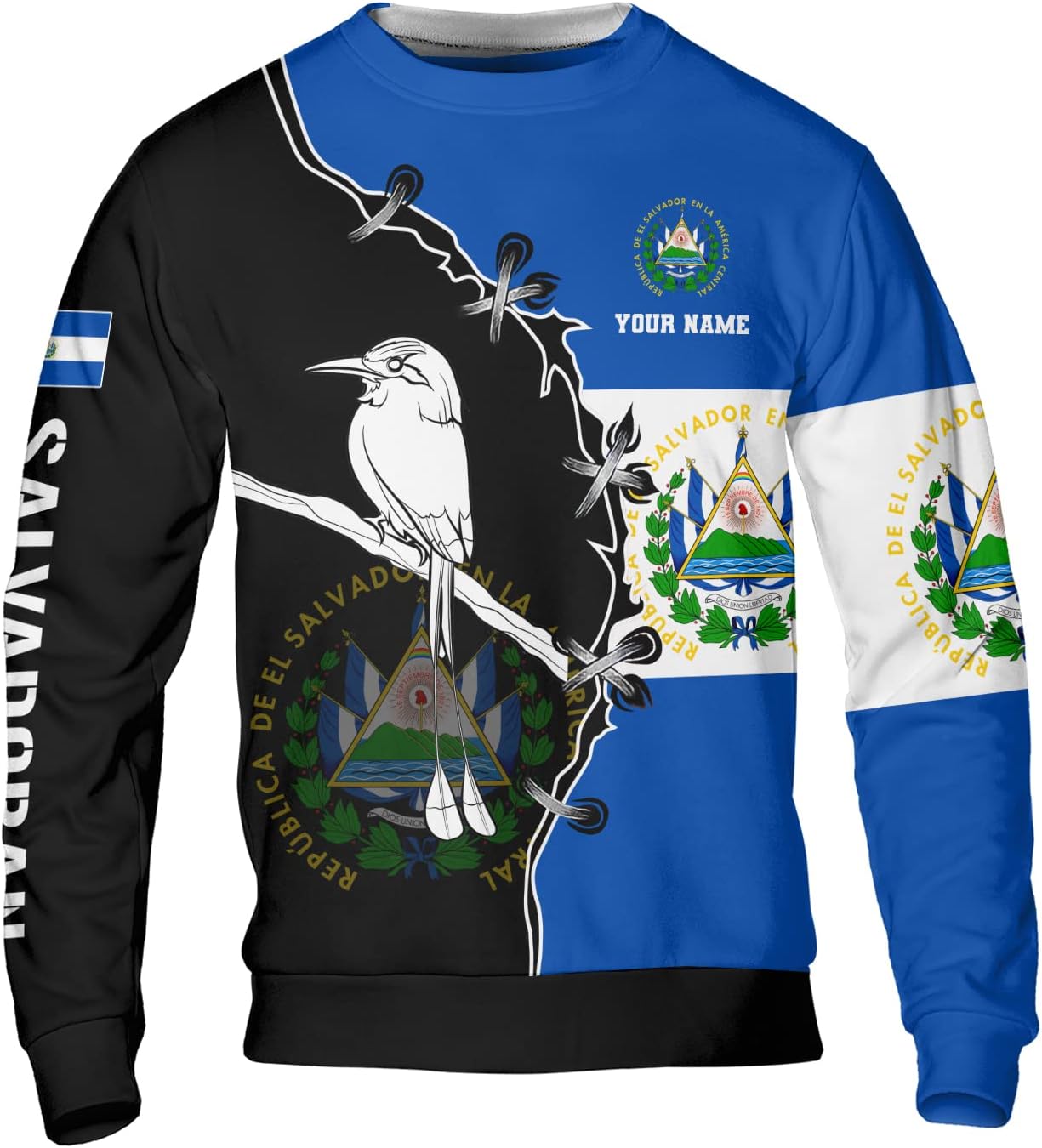 Personalized El Salvador Shirt Custom Camiseta de El Salvador Flag Shirt Men, Women Salvadorans Pride El Salvadoreña Tshirt