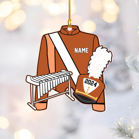 Pretyprints Marching Band Christmas Ornament Personalized Girl 2024 Custom Marching Band Gifts Band Director Gifts, Marching Band Gifts, Music Ornament Marching Band Teacher Gifts Music (Style 18)