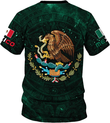Mostprints Personalized Name Mexican Shirts 3D Customized Mexico Shirt US Flag, Mexican Shirts for women Unisex