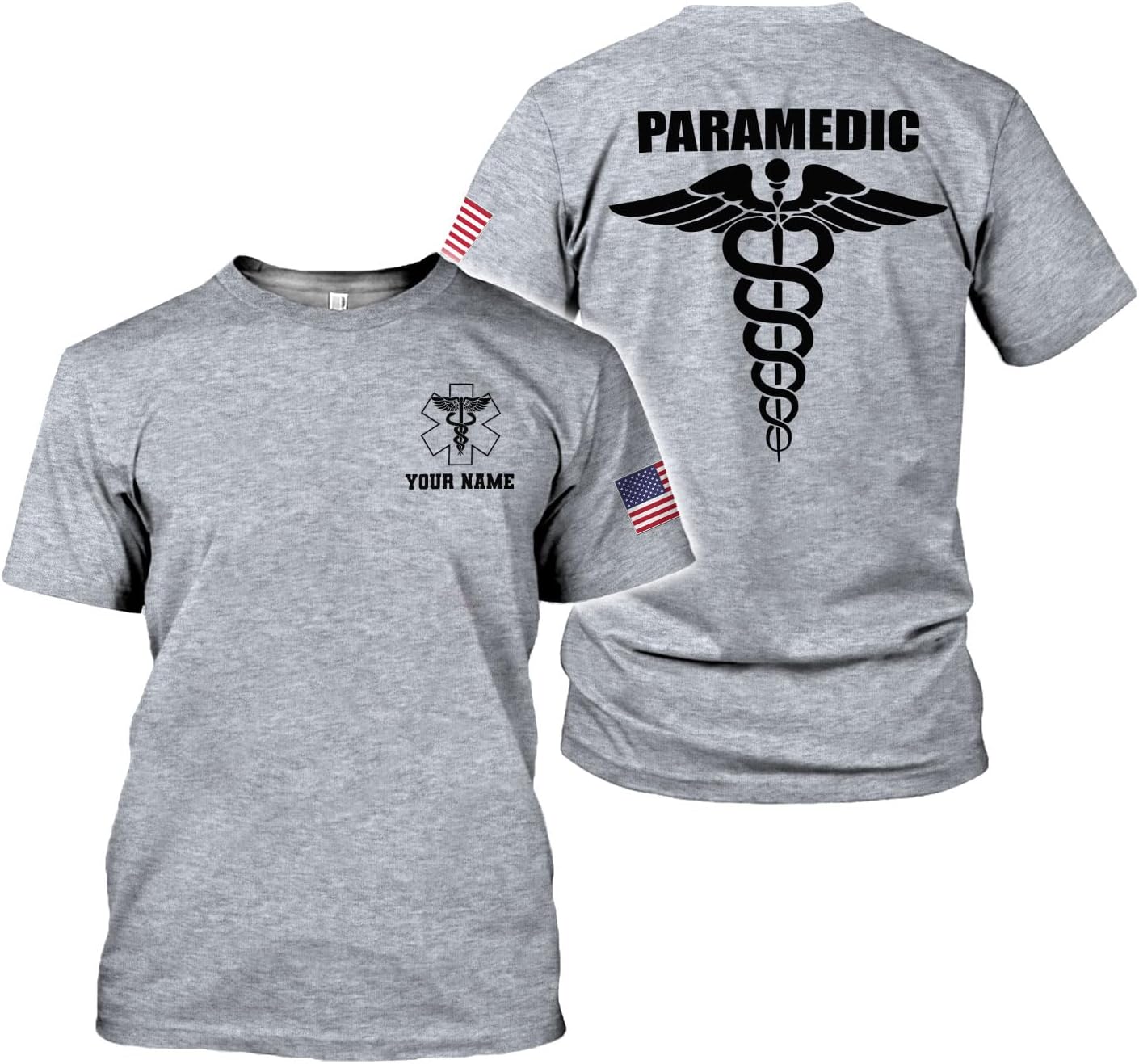 Mostefy Personalized EMT Shirt, EMS Shirt, Customized EMS Shirts,EMT Paramedic Uniform Emergency Medical Technician Shirts