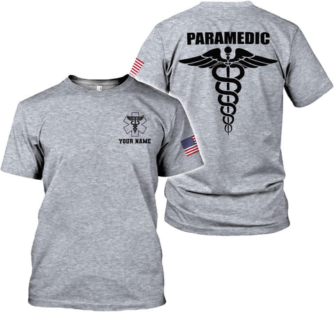 Mostefy Personalized EMT Shirt, EMS Shirt, Customized EMS Shirts,EMT Paramedic Uniform Emergency Medical Technician Shirts