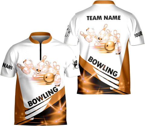 Artparel Personalized Name Bowling Jersey 3D, Custom Bowling Shirts for Team, Bowling Shirt Unisex for Men & Women