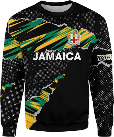 Mostprints Personalized Jamaica Hoodie Camisa Jamaica Hoodies Jamaica Sweaters Shirts Men & Women Jamaican Pride Shirt Gifts