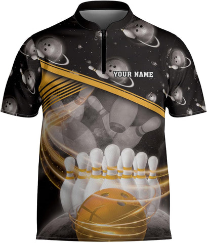 mostprints Personalized Bowling Jersey Gift 3D Custom Bowling Shirts for Team Name Bowl Bowler Shirt Unisex Cool Men Women