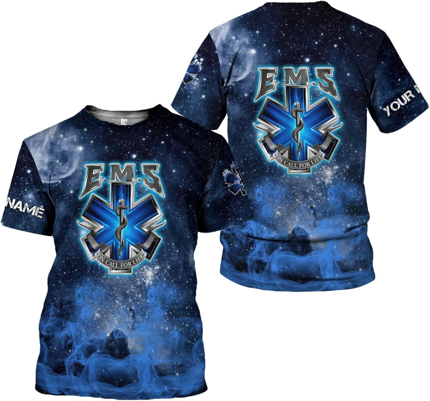 Personalized Emergency Medical Technician EMT T shirt 3D, custom name shirts EMS Tshirts 3D Unisex 3D All Over Printed Sportwear, T Shirt for Men Women Adult Full Size S-5XL TS45 Multicolor