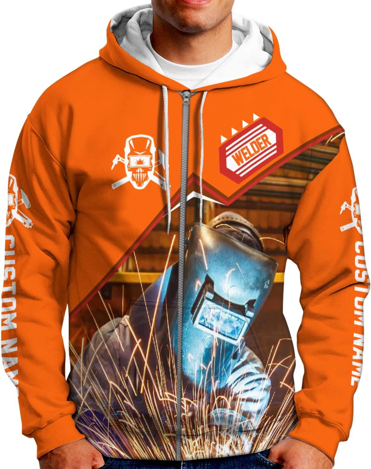 Personalized Welder Shirt 3D Unisex All Over Printed Sportwear Hoodie, TShirt, Zip Hoodie, Sweatshirt For Men Women