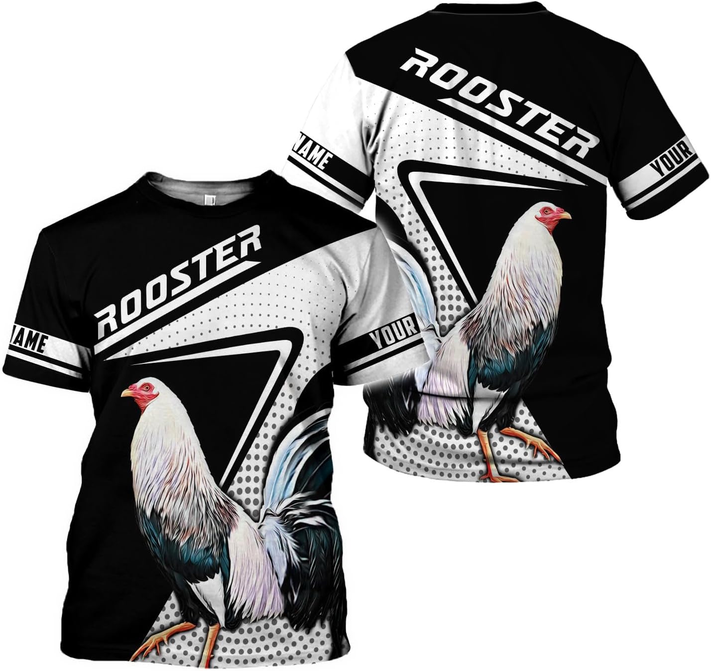 Mostefy Personalized Name Rooster Hoodie 3D, Gallos De Pelea, Chicken Sweatshirt, Chicken Hoodie for Men and Women S-5XL