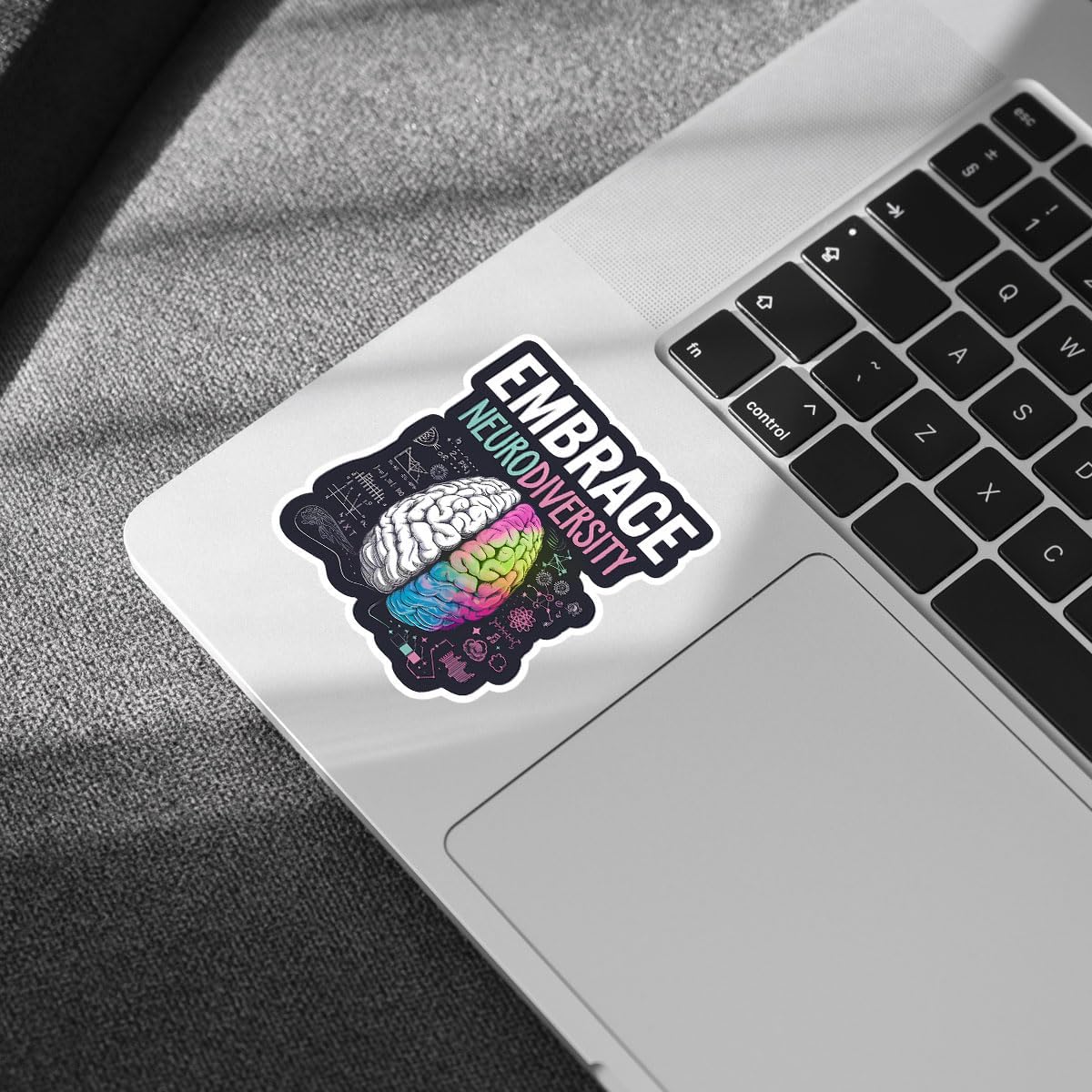 3 Pcs Embrace Neurodiversity Sticker, Neurodiversity Month Sticker Brain, Mental Health Awareness 3" Sticker Die-Cut Waterproof for Laptop Water Bottle Phone Helmet Kindles Tumbler