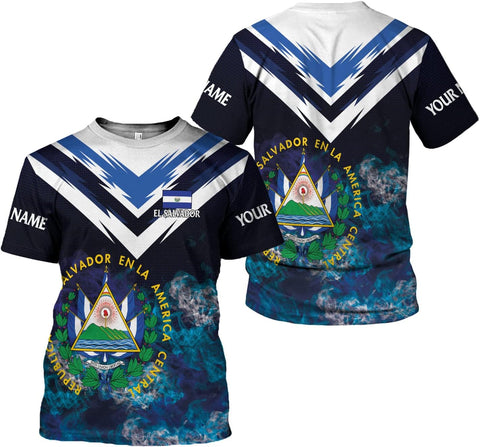 Personalized El Salvador Shirt Custom Camiseta de El Salvador Flag Shirt Men, Women Salvadorans Pride El Salvadore��a Gift