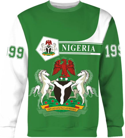 AOVL Personalized Nigeria Shirts Nigerian Flag Shirts Nigeria Flag Nigerian Pride Gift T-Shirt Nigerian Pride Shirt 3D S-5XL