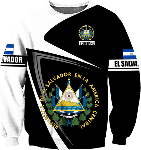 Personalized El Salvador Shirt Custom Camiseta de El Salvador Flag Shirt Men, Women Salvadorans Pride El Salvadoreña Tshirt
