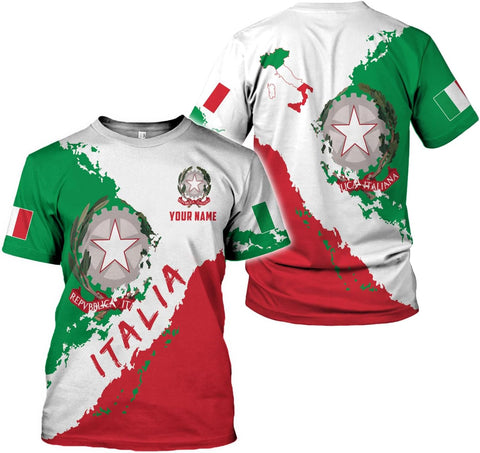 Parvii Personalized Italian Shirt, Italian Shirts for Men & Women, Italia T Shirts, Italy Tshirt, Italian Flag Shirt Gift