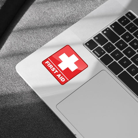 (3pcs) First Aid Sticker, First Aid Stickers for First Aid Box, Medical Stickers, First Aid Kit Sticker, Vet Med - Vinyl Stickers Waterproof for Water Bottles Laptop Phone Car Window Helmet 3 Inches