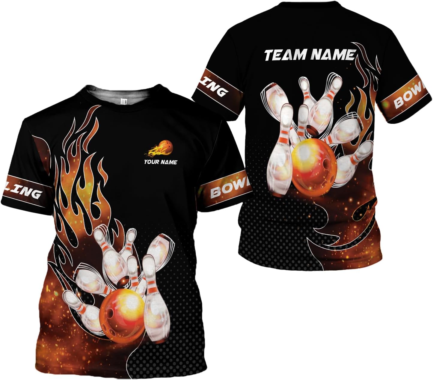 AOVL Custom Bowling Shirts for Men Bowling Shirts Bowling Shirts Unisex Bowling Jerseys for Men Custom Bowling Shirts for Men