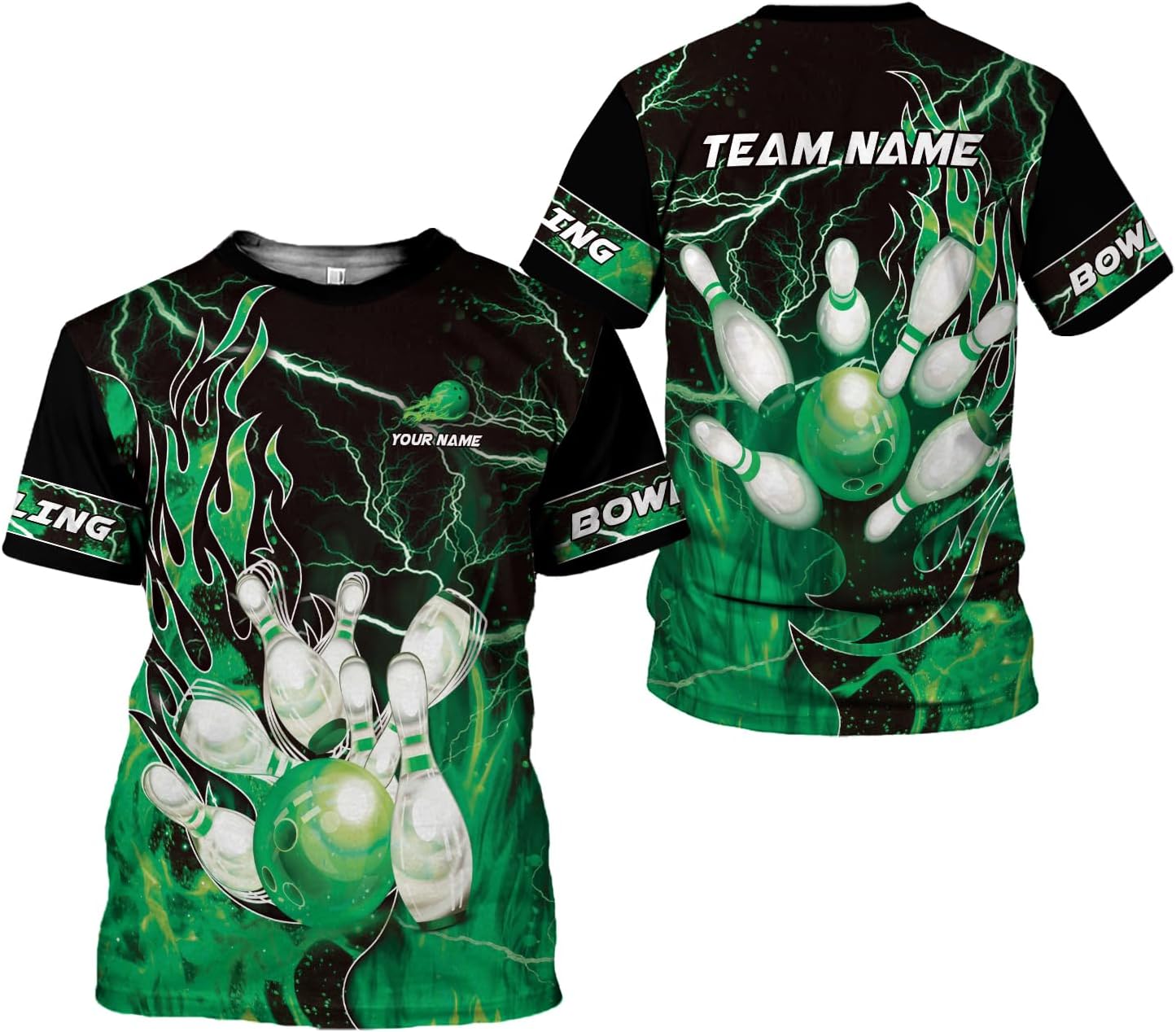 AOVL Custom Bowling Shirts for Men Bowling Shirts Bowling Shirts Unisex Bowling Jerseys for Men Custom Bowling Shirts for Men