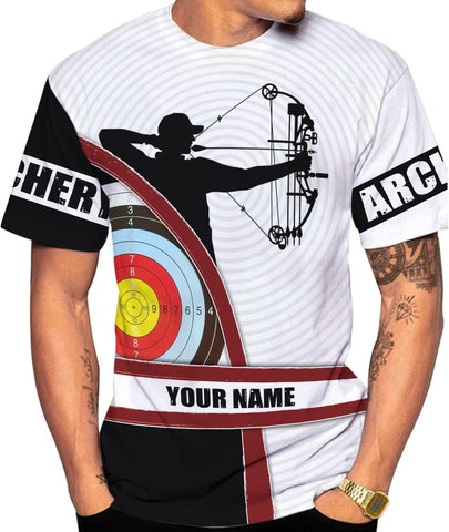 Personalized Men's Archery Shirts, Custom Name & Team Name Jerseys, S-5XL Polo Shirts