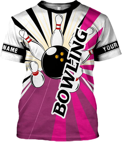 Custom Bowling Shirts, Personalized Name Bowling Shirts Unisex, Bowling Jerseys for Men & Women, Team Bowling Shirt Gift