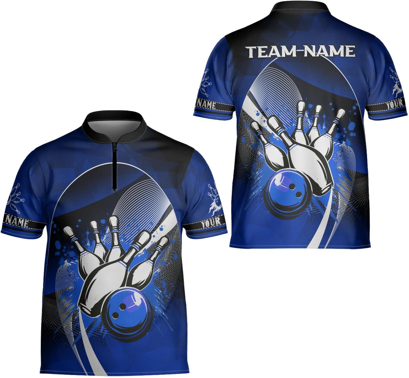 Ligthuy Personalized Bowling Jersey 3D, Bowling Shirts for Team, Bowling Shirt Unisex for Men Women, Bowling Shirts for Men