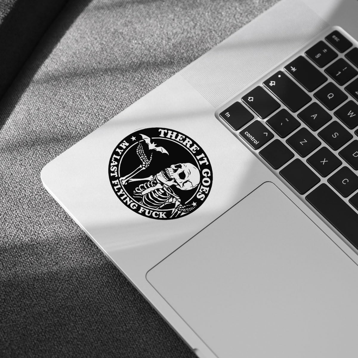 3Pcs There it Goes My Last Flying Fuck Sticker, F*ck Sticker, Funny Meme Skeleton Stickers, There It Goes My Last Flying Fu*k Decal, Skull Sticker- Sticker for Laptop Water Bottle Phone Hard Hat 3"