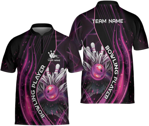 Ligthuy Personalized Bowling Jersey 3D, Bowling Shirts for Team, Bowling Shirt Unisex for Men Women, Bowling Shirts for Men