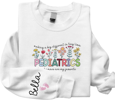 Custom Pediatric Nurse PEDS Crew RN Cute Personalized T-Shirt for Nursing School Grad NICU Emergency Funny Superheroes Gift